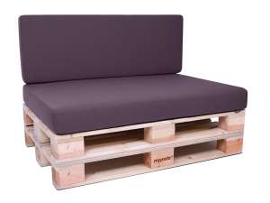 Palettenkissen Sunline Uni 60x42x8 Premium (Outdoor) mauve