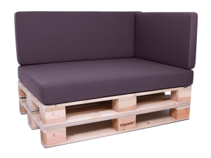 Palettenkissen Sunline Uni 72x42x8 Premium (Outdoor) mauve