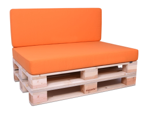 Palettenkissen Sunline Uni 120x80x12 Premium (Outdoor) orange-1