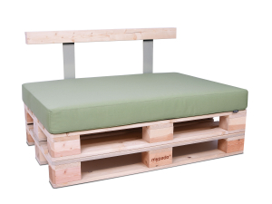 Palettenkissen Sunline Uni 80x60x12 Premium (Outdoor) pistazie