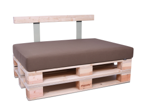Palettenkissen Sunline Uni 80x60x12 Premium (Outdoor) taupe