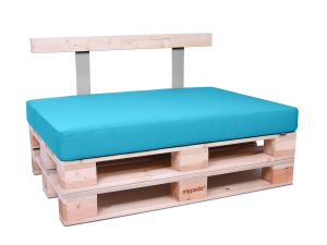 Palettenkissen Sunline Uni 80x60x12 Premium (Outdoor) blau