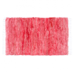 Handgewebte Schaffell Hundedecke  / Teppich  100x60cm rosa