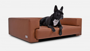Boston Hundesofa Kunstleder KUPFER