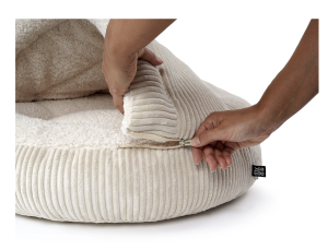 Hundebett Shell CORD CREME