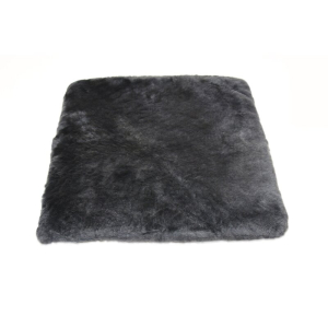 Sitzkissen Lammfell Vollfell Anthrazit 40x40cm-2
