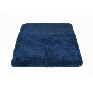 Sitzkissen Lammfell Vollfell Marine 40x40cm-2