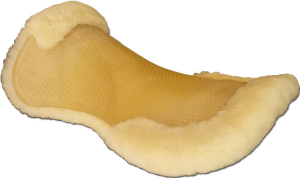 Gelpad mit Lammfell hell