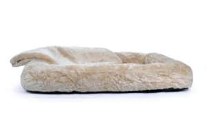 Hundebett Spring Fake Fur 110x90 cm creme