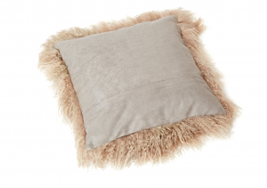 Tibet Lammfell Kissen Kissenhülle beige (Tops)