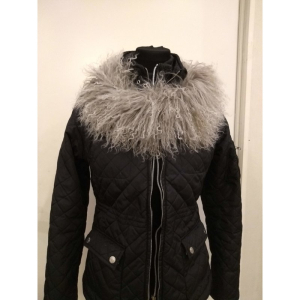 Tibet Lammfell Kragen 75 cm hellgrau