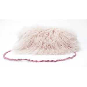 Tibet Lammfell Muff Handwaermer hell beige