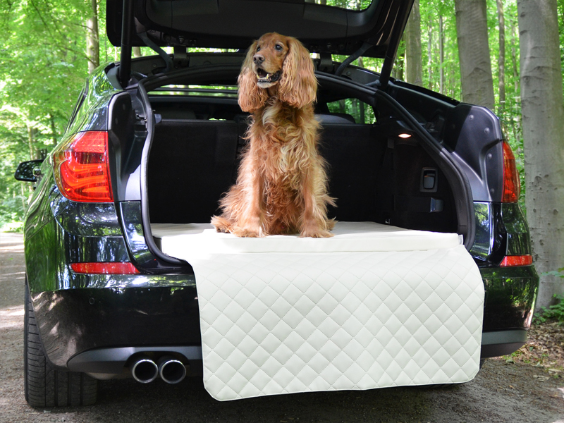 TIERVITAL NATURPRODUKTE - Auto Hundematratze Travelmat City Hunde-Reisebett  110 x 90 cm creme