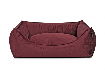 Hundebett Dreamcollection Velvetline bordeaux