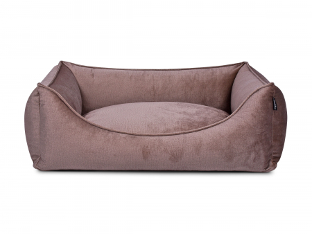 Hundebett Dreamcollection Velvetline hellbraun