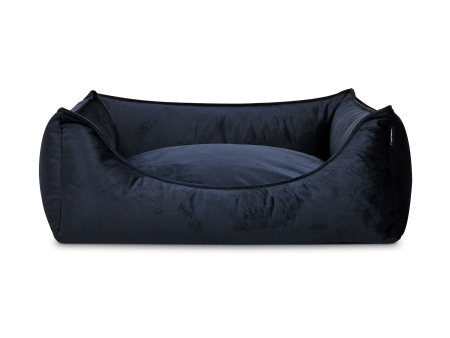 Hundebett Dreamcollection Velvetline navyschwarz