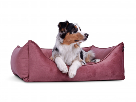 Hundebett Dreamcollection Velvetline rosa