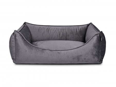Hundebett Dreamcollection Velvetline anthrazit