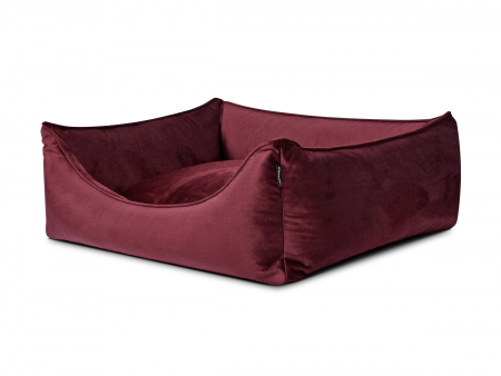 Hundebett Dreamcollection Velvetline bordeaux