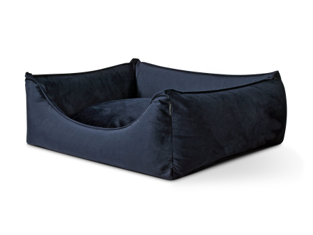 Hundebett Dreamcollection Velvetline navyschwarz