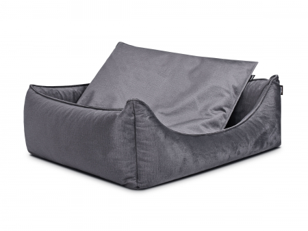 Hundebett Dreamcollection Velvetline anthrazit