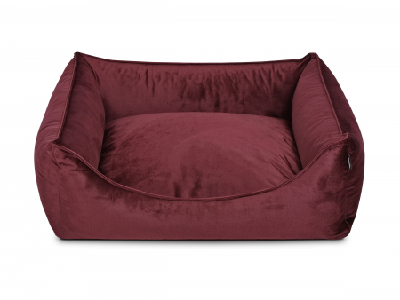 Hundebett Dreamcollection Velvetline bordeaux