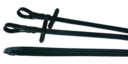 Hunter Zügel für Islandpferde Soft Leather schwarz