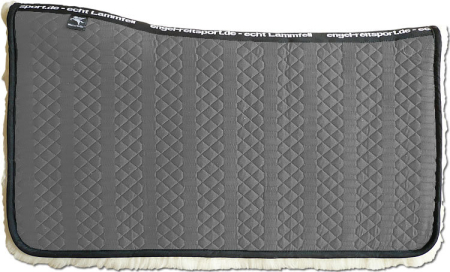 Lammfell Westernpad Square grau