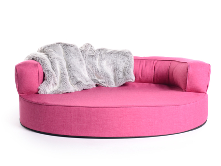 Hundebett Atlanta 110x90 cm pink