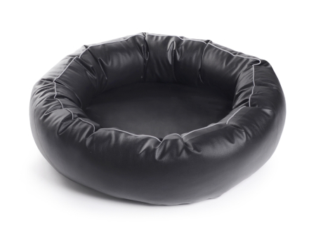 K-Nax Hundebett Kunstleder 60 cm schwarz