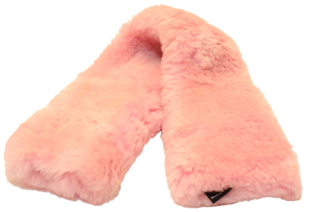 Bauchgurtschoner Lammfell pink