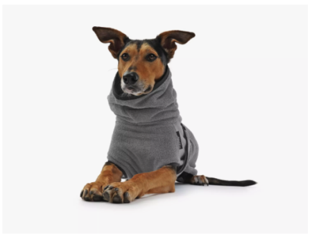 Hunde Bademantel SILBER