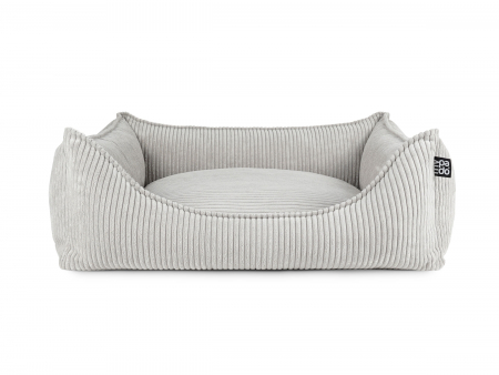 Hundebett Dreamer Cordline 130x110 cm SILBER-1