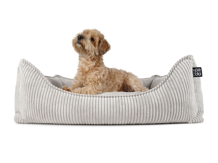 Hundebett Dreamer Cordline 130x110 cm SILBER