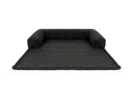 Hunde Sofaschutz Decke Dakota Woolf Anthrazit