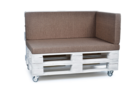 Palettenkissen-Seitenkissen-Softline 72x42x8 hellbraun