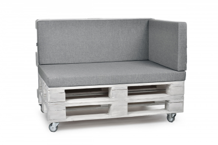 Palettenkissen-Seitenkissen-Softline 72x42x8 silber