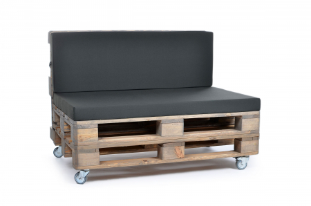 Palettenrückenkissen Sunline Uni 120x42x8 anthrazit-1