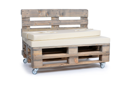 Palettenrückenkissen Sunline Uni 120x42x8 creme