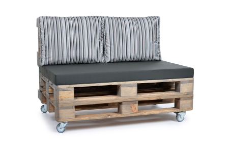 Palettenrückenkissen Sunline Stripes 60x44x20 anthrazit-1