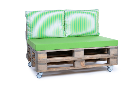 Palettenrückenkissen Sunline Stripes 60x44x20 grün-1