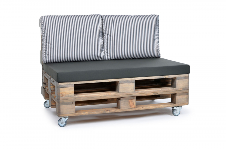 Palettenrückenkissen Sunline Stripes 60x44x20 silber-1