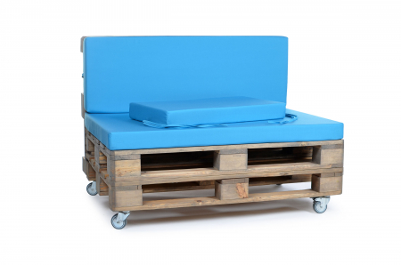 Palettenseitenrückenkissen Sunline Uni 72x42x8 blau-1