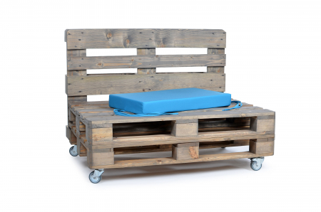 Palettenseitenrückenkissen Sunline Uni 72x42x8 blau-2