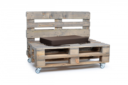 Palettenseitenrückenkissen Sunline Uni 72x42x8 braun-2