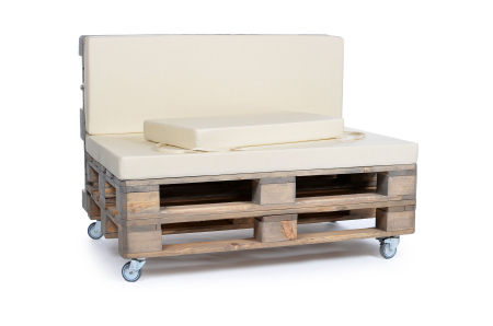 Palettenseitenrückenkissen Sunline Uni 72x42x8 creme-1