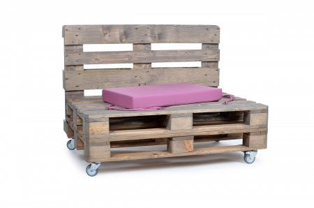 Palettenseitenrückenkissen Sunline Uni 72x42x8 pink-2