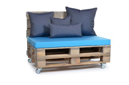 Palettenkissen Sunline Uni 120x80x8 blau-2