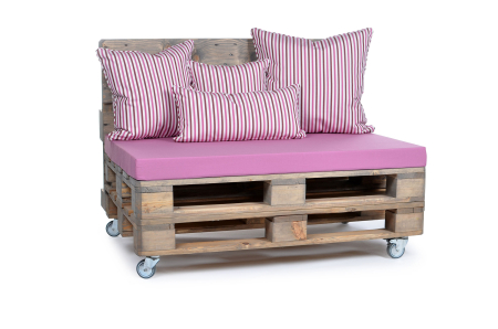 Palettenkissen Sunline Uni 120x80x8 pink-1