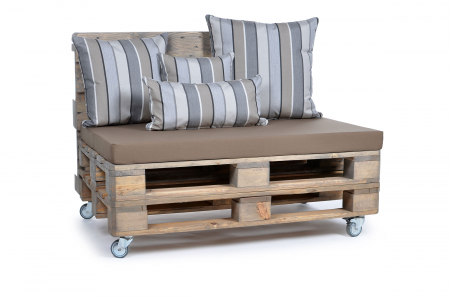 Palettenkissen Sunline Uni 120x80x8 taupe-2